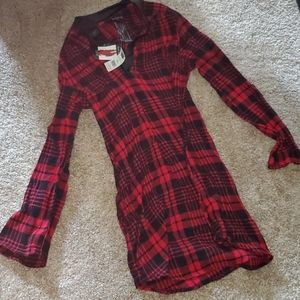Plaid tunic